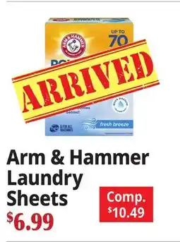 Ocean State Job Lot Arm & Hammer Laundry Sheets offer