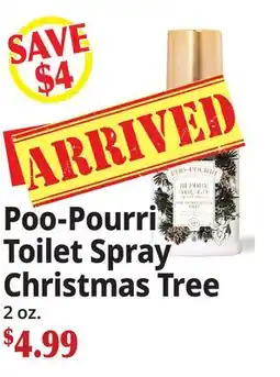 Ocean State Job Lot Poo-Pourri Toilet Spray Christmas Tree offer