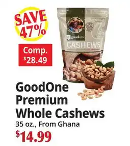 Ocean State Job Lot GoodOne Premium Whole Cashews offer