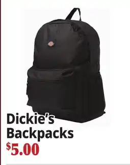 Ocean State Job Lot Dickie's Backpacks offer