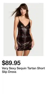 Victoria's Secret Very Sexy Sequin Tartan Short Slip Dress offer