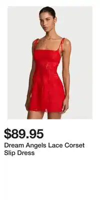 Victoria's Secret Dream Angels Lace Corset Slip Dress offer