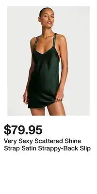 Victoria's Secret Very Sexy Scattered Shine Strap Satin Strappy-Back Slip offer