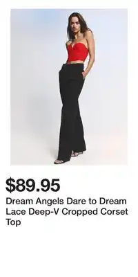 Victoria's Secret Dream Angels Dare to Dream Lace Deep-V Cropped Corset Top offer