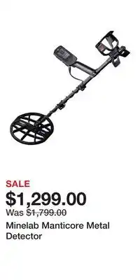 Cabela's Minelab Manticore Metal Detector offer