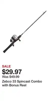 Cabela's Zebco 33 Spincast Combo with Bonus Reel offer