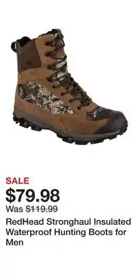 Cabela's RedHead Stronghaul Insulated Waterproof Hunting Boots for Men offer
