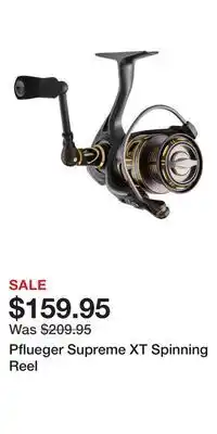 Cabela's Pflueger Supreme XT Spinning Reel offer