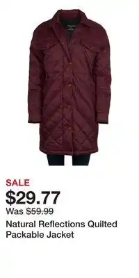 Cabela's Natural Reflections Quilted Packable Jacket offer