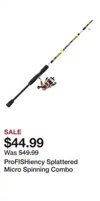 Cabela's ProFISHiency Splattered Micro Spinning Combo offer