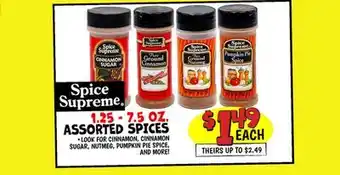 Ollie's 1.25 - 7.5 OZ. ASSORTED SPICES offer
