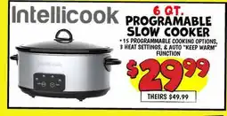 Ollie's Intellicook QT. 6 PROGRAMABLE SLOW COOKER offer