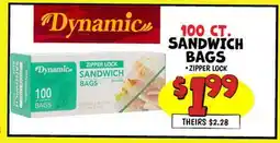 Ollie's Dynamic 100 ст. SANDWICH BAGS offer