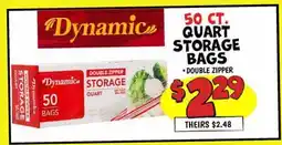 Ollie's Dynamic 50 ст. QUART STORAGE BAGS offer
