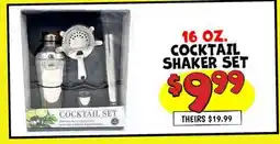 Ollie's 16 OZ. COCKTAIL SHAKER SET offer