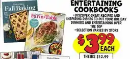 Ollie's ENTERTAINING COOKBOOKS offer