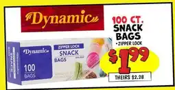 Ollie's Dynamic 100 ст. SNACK BAGS offer