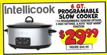 Ollie's Intellicook 6 QT. PROGRAMABLE SLOW COOKER offer
