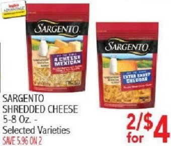 Ingles Markets Sargento Shredded Cheese 5-8 oz offer