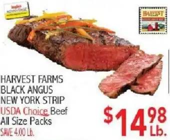 Ingles Markets Harvest Farms Black Angus New York Strip offer