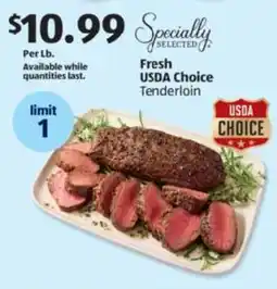 Aldi Fresh USDA Choice Tenderloin offer