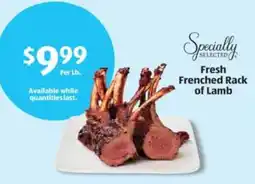 Aldi Fresh Frenched Rack of Lamb offer