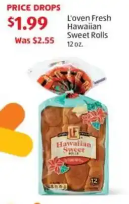 Aldi L'oven Fresh Hawaiian Sweet Rolls offer