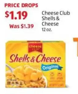 Aldi Cheese Club Shells and Cheese offer