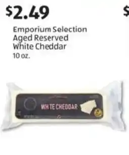 Aldi Emporium Selection Aged Reserved White Cheddar offer