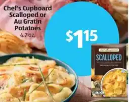 Aldi Chef's Cupboard Scalloped or Au Gratin Potatoes offer