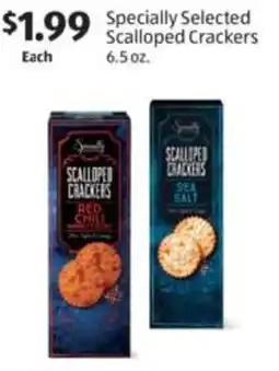 Aldi Specially Selected Scalloped Crackers offer