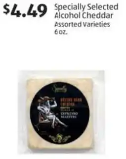 Aldi Specially Selected Alcohol Cheddar offer