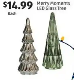 Aldi Merry Moments LED Glass Tree offer