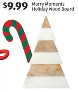 Aldi Merry Moments Holiday Wood Board offer