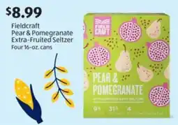 Aldi Fieldcraft Pear & Pomegranate Extra-Fruited Seltzer offer