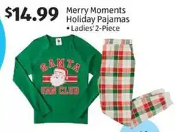 Aldi Merry Moments Holiday Pajamas offer
