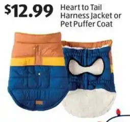 Aldi Heart to Tail Harness Jacket or Pet Puffer coat offer