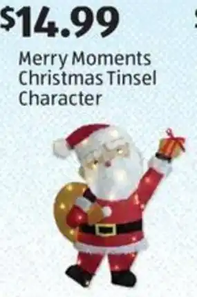 Merry Moments Christmas Tinsel Character