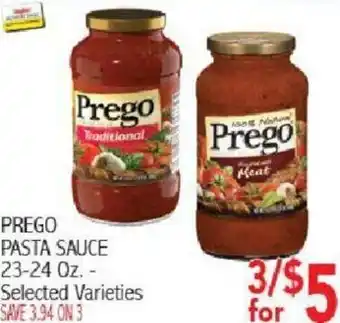 Ingles Markets Prego Pasta Sauce 23-24 oz offer