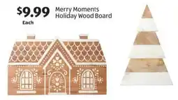 Aldi Merry Moments Holiday Wood Board offer