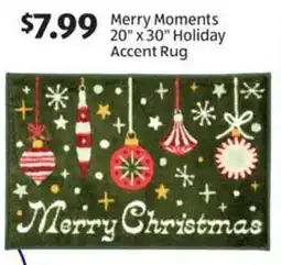 Aldi Merry moments holiday accent rug offer