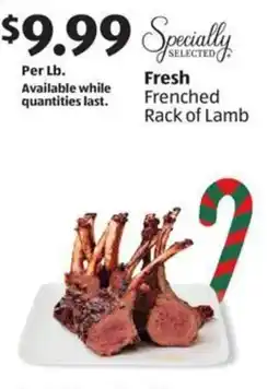 Aldi Fresh Frenched Rack of Lamb offer