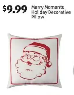 Aldi Merry moments holiday decorative pillow offer