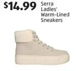 Aldi Serra Ladies' warm-lined sneakers offer