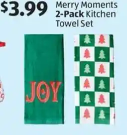 Aldi Merry Moments kitchen towel set offer