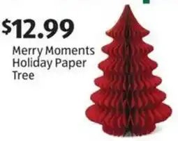 Aldi Merry Moments Holiday Paper Tree offer