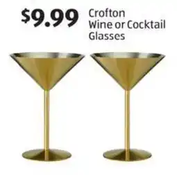 Aldi Crofton Wine or Cocktail Glasses offer