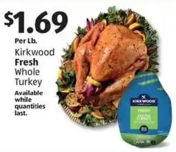 Aldi Kirkwood fresh whole turkey offer