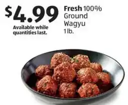 Aldi Fresh 100% Ground Wagyu offer