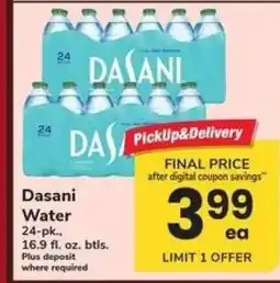 Safeway Dasani Water offer